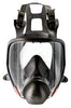 3M 6700 Small Thermoplastic Elastomer Full Face 6000 Series Reusable Respirator With 4 Point Harness And Bayonet Connection