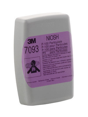 3M 7093 P100 Filter For 5000, 6000 And 7000 Series Respirators (12/EA)