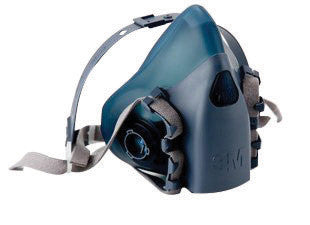 3M 7503 Large Silicone Ultimate Half Mask 7500 Series Reusable Respirator With 3M Cool Flow Exhalation Valve, 4 Point Harness And Bayonet Connection  (1/EA)