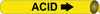 NMC B4001-PIPEMARKER PRECOILED, ACID B/Y, FITS 1 1/8''-2 3/8'' PIPE (1 EACH)