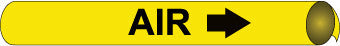 NMC F4003-PIPEMARKER STRAP-ON, AIR B/Y, FITS 6''-8'' PIPE (1 EACH)