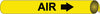 NMC B4003-PIPEMARKER PRECOILED, AIR B/Y, FITS 1 1/8''-2 3/8'' PIPE (1 EACH)