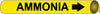 NMC A4004-PIPEMARKER PRECOILED, AMMONIA B/Y, FITS 3/4''-1'' PIPE (1 EACH)