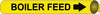 NMC A4008-PIPEMARKER PRECOILED, BOILER FEED B/Y, FITS 3/4''-1'' PIPE (1 EACH)
