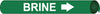 NMC B4010-PIPEMARKER PRECOILED, BRINE W/G, FITS 1 1/8''-2 3/8'' PIPE (1 EACH)
