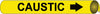 NMC A4012-PIPEMARKER PRECOILED, CAUSTIC B/Y, FITS 3/4''-1'' PIPE (1 EACH)