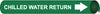 NMC A4014-PIPEMARKER PRECOILED, CHILLED WATER RETURN W/G, FITS 3/4''-1'' PIPE (1 EACH)
