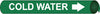 NMC A4019-PIPEMARKER PRECOILED, COLD WATER W/G, FITS 3/4''-1'' PIPE (1 EACH)