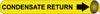 NMC A4026-PIPEMARKER PRECOILED, CONDENSATE RETURN B/Y, FITS 3/4''-1'' PIPE (1 EACH)