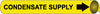 NMC B4027-PIPEMARKER PRECOILED, CONDESATE SUPPLY B/Y, FITS 1 1/8''-2 3/8'' PIPE (1 EACH)