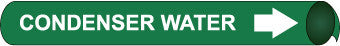 NMC G4028-PIPEMARKER STRAP-ON, CONDENSER WATER W/G, FITS 8''-10'' PIPE (1 EACH)