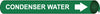 NMC A4028-PIPEMARKER PRECOILED, CONDENSER WATER W/G, FITS 3/4''-1'' PIPE (1 EACH)