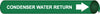 NMC A4029-PIPEMARKER PRECOILED, CONDENSER WATER RETURN W/G, FITS 3/4''-1'' PIPE (1 EACH)