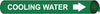 NMC A4031-PIPEMARKER PRECOILED, COOLING WATER W/G, FITS 3/4''-1'' PIPE (1 EACH)