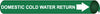 NMC A4035-PIPEMARKER PRECOILED, DOMESTIC COLD WATER RETURN W/G, FITS 3/4''-1'' PIPE (1 EACH)