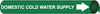 NMC A4036-PIPEMARKER PRECOILED, DOMESTIC COLD WATER SUPPLY W/G, FITS 3/4''-1'' PIPE (1 EACH)