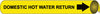 NMC A4037-PIPEMARKER PRECOILED, DOMESTIC HOT WATER RETURN B/Y, FITS 3/4''-1'' PIPE (1 EACH)