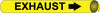 NMC F4041-PIPEMARKER STRAP-ON, EXHAUST B/Y, FITS 6''-8'' PIPE (1 EACH)