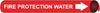 NMC A4043-PIPEMARKER PRECOILED, FIRE PROTECTION WATER W/R, FITS 3/4''-1'' PIPE (1 EACH)