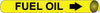 NMC A4046-PIPEMARKER PRECOILED, FUEL OIL B/Y, FITS 3/4''-1'' PIPE (1 EACH)