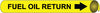 NMC A4047-PIPEMARKER PRECOILED, FUEL OIL RETURN B/Y, FITS 3/4''-1'' PIPE (1 EACH)