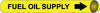 NMC A4048-PIPEMARKER PRECOILED, FUEL OIL SUPPLY B/Y, FITS 3/4''-1'' PIPE (1 EACH)