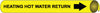 NMC B4051-PIPEMARKER PRECOILED, HEATING HOT WATER RETURN B/Y, FITS 1 1/8''-2 3/8'' PIPE (1 EACH)