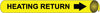 NMC A4053-PIPEMARKER PRECOILED, HEATING RETURN B/Y, FITS 3/4''-1'' PIPE (1 EACH)