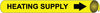 NMC A4054-PIPEMARKER PRECOILED, HEATING SUPPLY B/Y, FITS 3/4''-1'' PIPE (1 EACH)