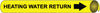 NMC A4055-PIPEMARKER PRECOILED, HEATING WATER RETURN B/Y, FITS 3/4''-1'' PIPE (1 EACH)