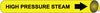 NMC A4059-PIPEMARKER PRECOILED, HIGH PRESSURE STEAM B/Y, FITS 3/4''-1'' PIPE (1 EACH)