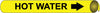 NMC A4061-PIPEMARKER PRECOILED, HOT WATER B/Y, FITS 3/4''-1'' PIPE (1 EACH)