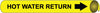 NMC A4062-PIPEMARKER PRECOILED, HOT WATER RETURN B/Y, FITS 3/4''-1'' PIPE (1 EACH)