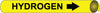 NMC A4064-PIPEMARKER PRECOILED, HYDROGEN B/Y, FITS 3/4''-1'' PIPE (1 EACH)