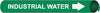 NMC A4065-PIPEMARKER PRECOILED, INDUSTRIAL WATER W/G, FITS 3/4''-1'' PIPE (1 EACH)