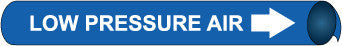 NMC G4067-PIPEMARKER STRAP-ON, LOW PRESSURE AIR W/B, FITS 8''-10'' PIPE (1 EACH)