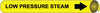 NMC A4069-PIPEMARKER PRECOILED, LOW PRESSURE STEAM B/Y, FITS 3/4''-1'' PIPE (1 EACH)