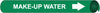 NMC B4070-PIPEMARKER PRECOILED, MAKE-UP WATER W/G, FITS 1 1/8''-2 3/8'' PIPE (1 EACH)