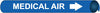 NMC A4071-PIPEMARKER PRECOILED, MEDICAL AIR W/B, FITS 3/4''-1'' PIPE (1 EACH)
