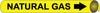 NMC A4073-PIPEMARKER PRECOILED, NATURAL GAS B/Y, FITS 3/4''-1'' PIPE (1 EACH)