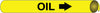 NMC A4077-PIPEMARKER PRECOILED, OIL B/Y, FITS 3/4''-1'' PIPE (1 EACH)