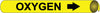 NMC B4079-PIPEMARKER PRECOILED, OXYGEN B/Y, FITS 1 1/8''-2 3/8'' PIPE (1 EACH)
