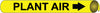 NMC A4081-PIPEMARKER PRECOILED, PLANT AIR B/Y, FITS 3/4''-1'' PIPE (1 EACH)