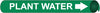 NMC A4082-PIPEMARKER PRECOILED, PLANT WATER W/G, FITS 3/4''-1'' PIPE (1 EACH)