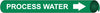 NMC A4085-PIPEMARKER PRECOILED, PROCESS WATER W/G, FITS 3/4''-1'' PIPE (1 EACH)