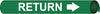 NMC B4092-PIPEMARKER PRECOILED, RETURN W/G, FITS 1 1/8''-2 3/8'' PIPE (1 EACH)
