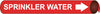 NMC A4096-PIPEMARKER PRECOILED, SPRINKLER WATER W/R, FITS 3/4''-1'' PIPE (1 EACH)