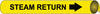 NMC A4098-PIPEMARKER PRECOILED, STEAM RETURN B/Y, FITS 3/4''-1'' PIPE (1 EACH)