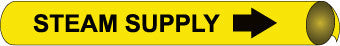 NMC A4099-PIPEMARKER PRECOILED, STEAM SUPPLY B/Y, FITS 3/4''-1'' PIPE (1 EACH)