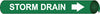 NMC F4100-PIPEMARKER STRAP-ON, STORM DRAIN W/G, FITS 6''-8'' PIPE (1 EACH)
